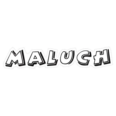 #5519 Maluch samolepka biela