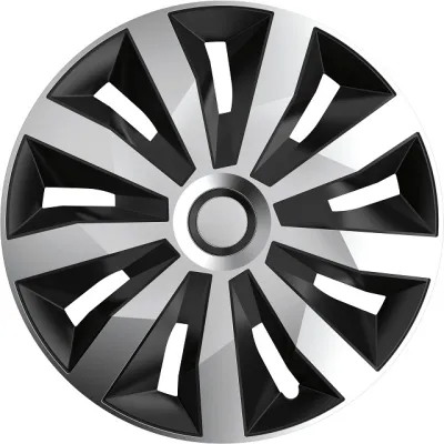 #5442 Puklice PENTA silver&black