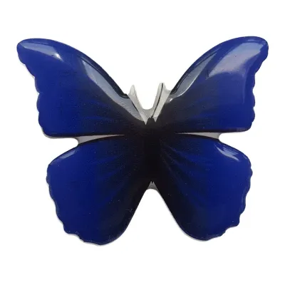 #1895 Samolepka 3D Motýl modrý