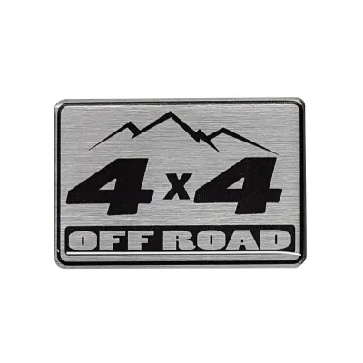 #1232 Samolepka 4x4 hliník škrabaný