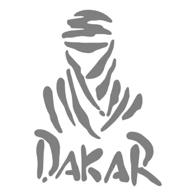 #1859 Samolepka Dakar strieborný