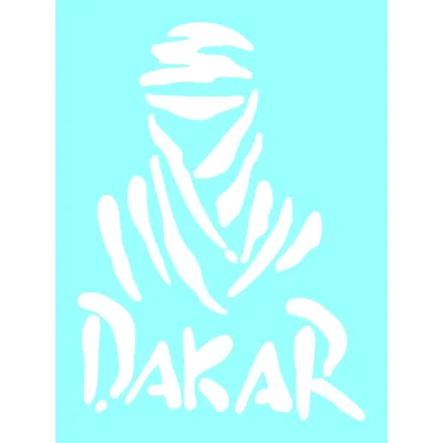 #1860 Samolepka Dakar biely