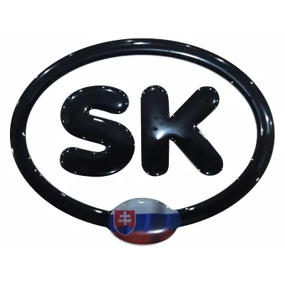 #4075 SK obrysové veľké Čierne SK