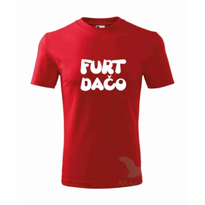 #1244 Tričko Furt dačo červené