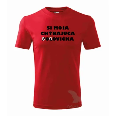 #1490 Tričko Si moja chýbajúca polovička červené