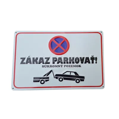 #9507 Tabulka Zákaz Parkovať