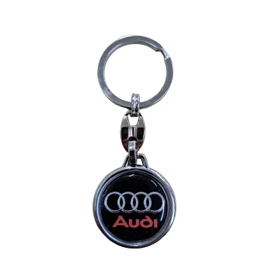 #4880 Kľúčenka obyčajná Audi čierna