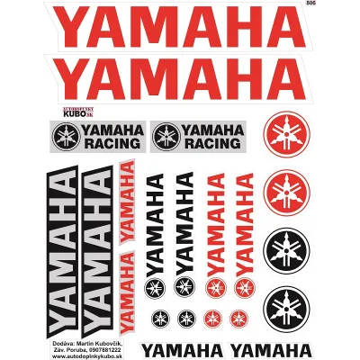 #0555 YAMAHA set červená