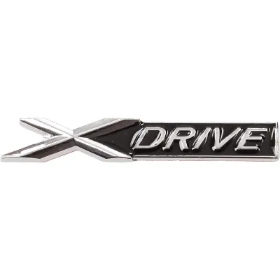 #4007 915-3 Kovová samolepka XDRIVE čierna 9 cm x 1,3 cm